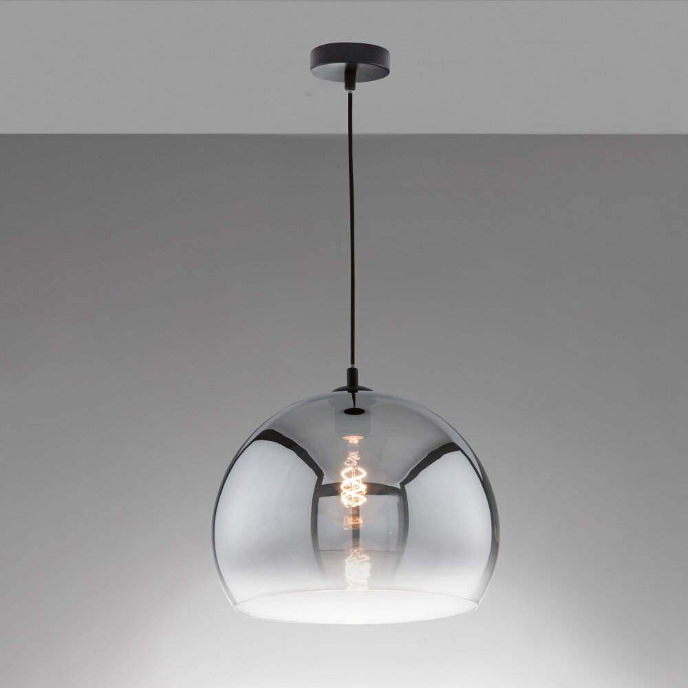 Suspension Fischer & Honsel Amos Noir, 1 lumière main product photo