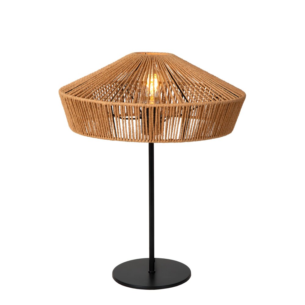 Lampe de table Lucide YUNKAI Noir, 1 lumière main product photo