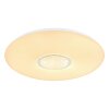 Plafonnier Globo SULLY LED Blanc, 1 lumière, Télécommandes, Changeur de couleurs