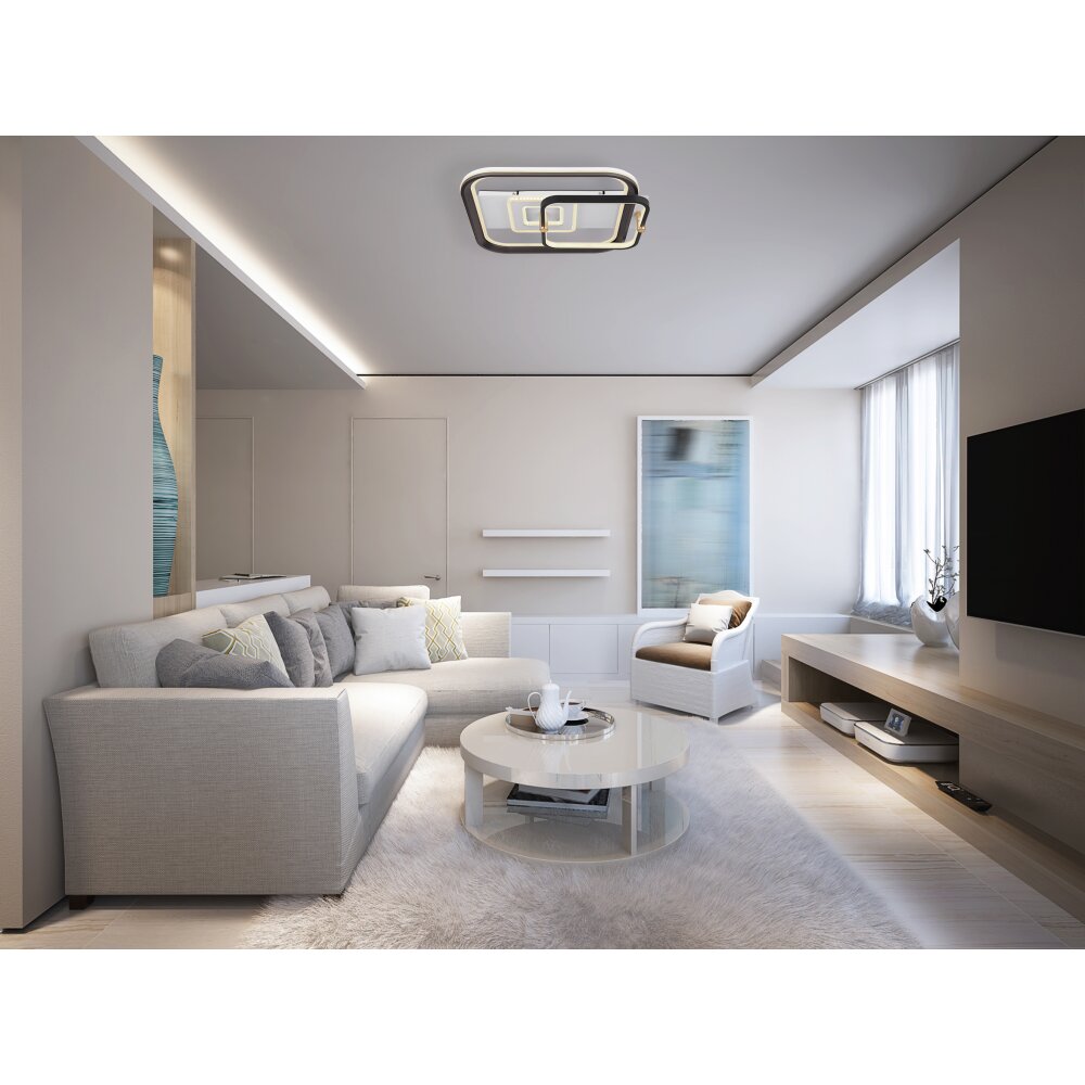 Plafonnier Globo ANI LED Blanc, 1 lumière, Télécommandes main product photo