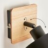 Applique murale  Alsen Bois clair, Noir, 1 lumière