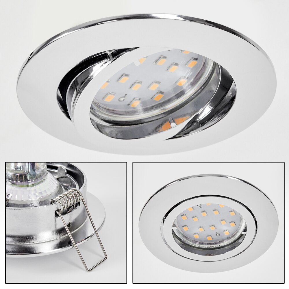 Spot encastrable Kerrouan LED Chrome, 1 lumière main product photo