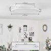 Plafonnier  Sani LED Blanc, 1 lumière, Télécommandes, Changeur de couleurs