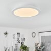 Plafonnier  Sani LED Blanc, 1 lumière, Télécommandes, Changeur de couleurs