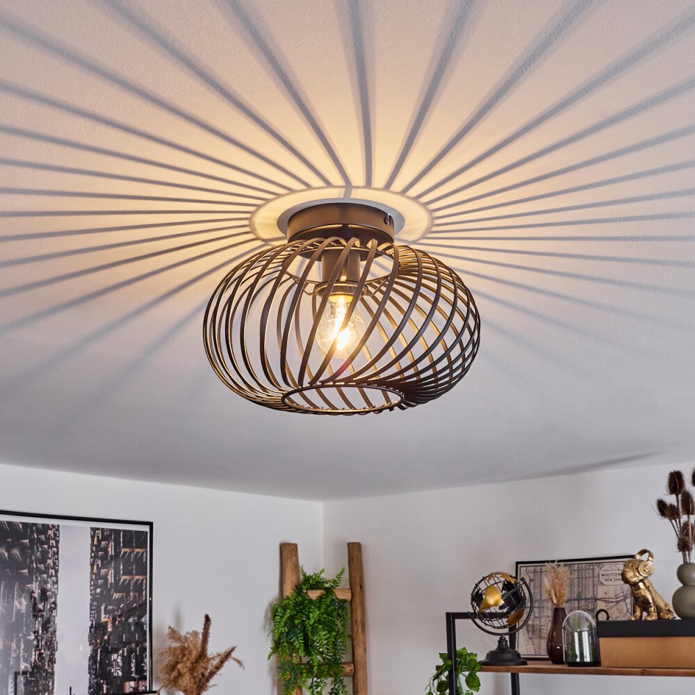 Plafonnier Oravi Noir, 1 lumière main product photo
