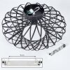 Plafonnier  Oravi Noir, 1 lumière Plafonnier  Oravi Noir, 1 lumière