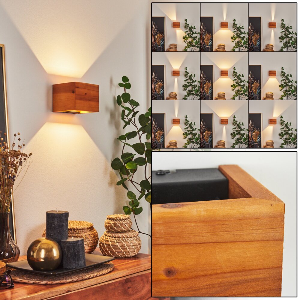 Applique murale Marmorera LED Écru, Noir, 1 lumière main product photo