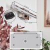 lampe miroir  Aspers LED Chrome, 1 lumière