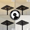 Lampadaire à vasque  Janze LED Noir, 2 lumières