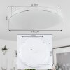Plafonnier  Remenoville LED Chrome, Blanc, 1 lumière