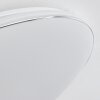 Plafonnier  Remenoville LED Chrome, Blanc, 1 lumière