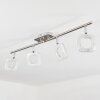 Plafonnier  Villenauxe LED Chrome, Nickel mat, 4 lumières