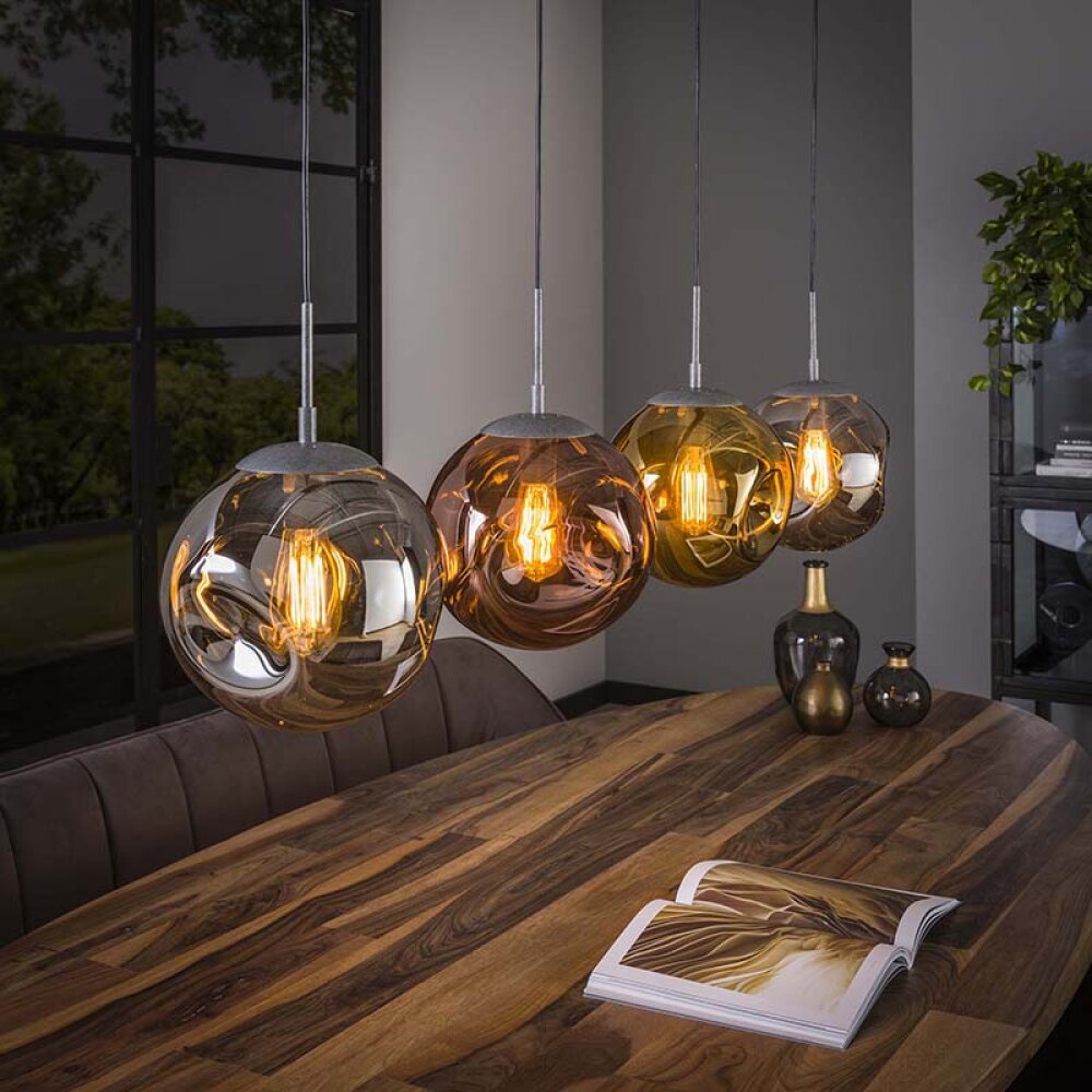 Suspension Stellar Anthracite, 4 lumières main product photo