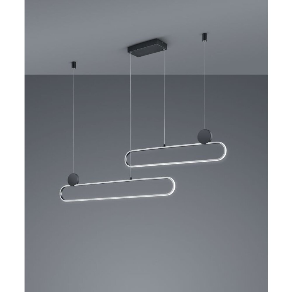 Suspension Trio Grant LED Aluminium, 1 lumière main product photo