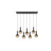 Suspension Lucide MARIUS Noir, 7 lumières