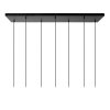 Suspension Lucide MARIUS Noir, 7 lumières