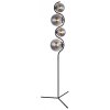 Lampadaire Globo PORRY Noir, 4 lumières