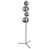 Lampadaire Globo PORRY Noir, 4 lumières