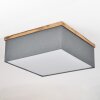 Plafonnier  Lure Brun, Couleur bois, Noir, 3 lumières