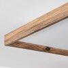 Plafonnier  Longvic LED Brun, Couleur bois, Noir, 1 lumière