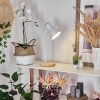 Lampe de table  Kerzellec Bois clair, Blanc, 1 lumière