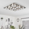 Plafonnier  Thiernu LED Nickel mat, 1 lumière