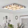 Plafonnier  Thiernu LED Nickel mat, 1 lumière