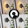Applique murale  Orchaise LED Noir, Blanc, 2 lumières