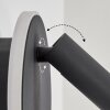 Applique murale  Orchaise LED Noir, Blanc, 2 lumières