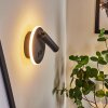 Applique murale  Orchaise LED Noir, Blanc, 2 lumières