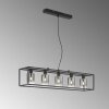 Suspension Fischer & Honsel Iska Noir, 5 lumières