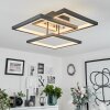 Plafonnier  Solaro LED Gris, 1 lumière