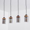 Suspension  Amignon Noir, 4 lumières