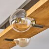 Plafonnier  Santorum Argent Oxydé, Écru, 4 lumières