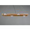 Suspension Trio Tailor Brun foncé, Écru, Nickel mat, 4 lumières