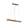 Suspension Trio Tailor Brun foncé, Écru, Nickel mat, 4 lumières