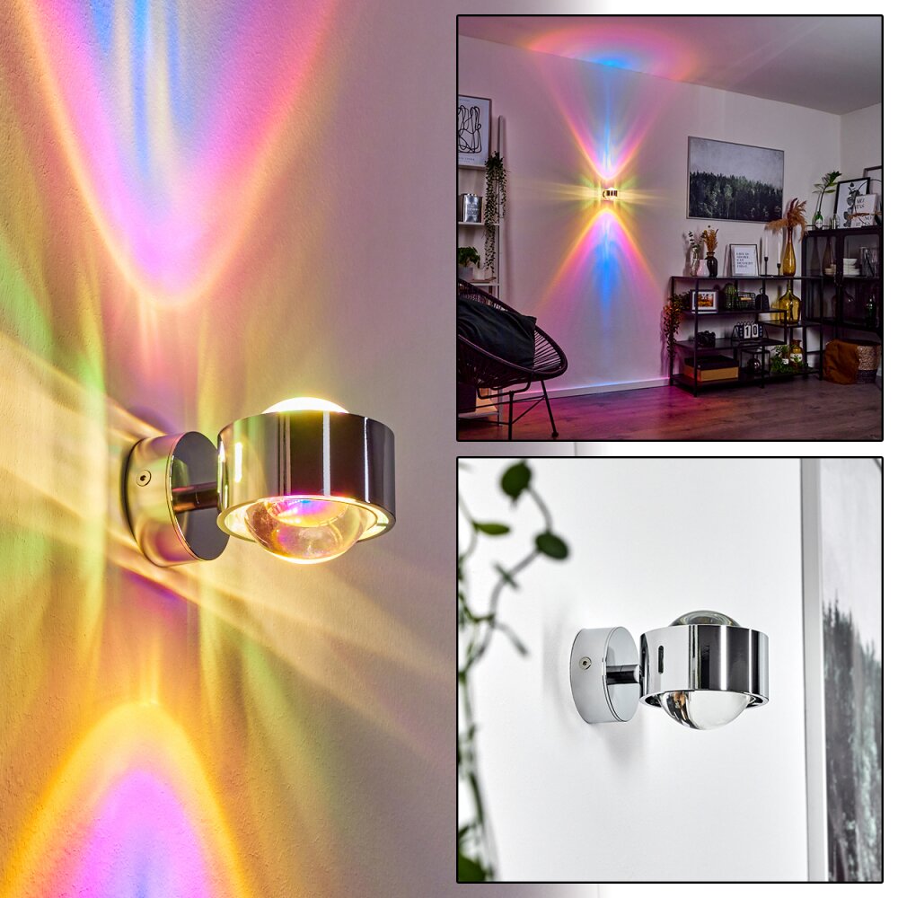 Applique murale Sapri Chrome, 1 lumière main product photo