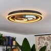 Plafonnier  Xamontarupt LED Brun, Couleur bois, Noir, 1 lumière, Télécommandes