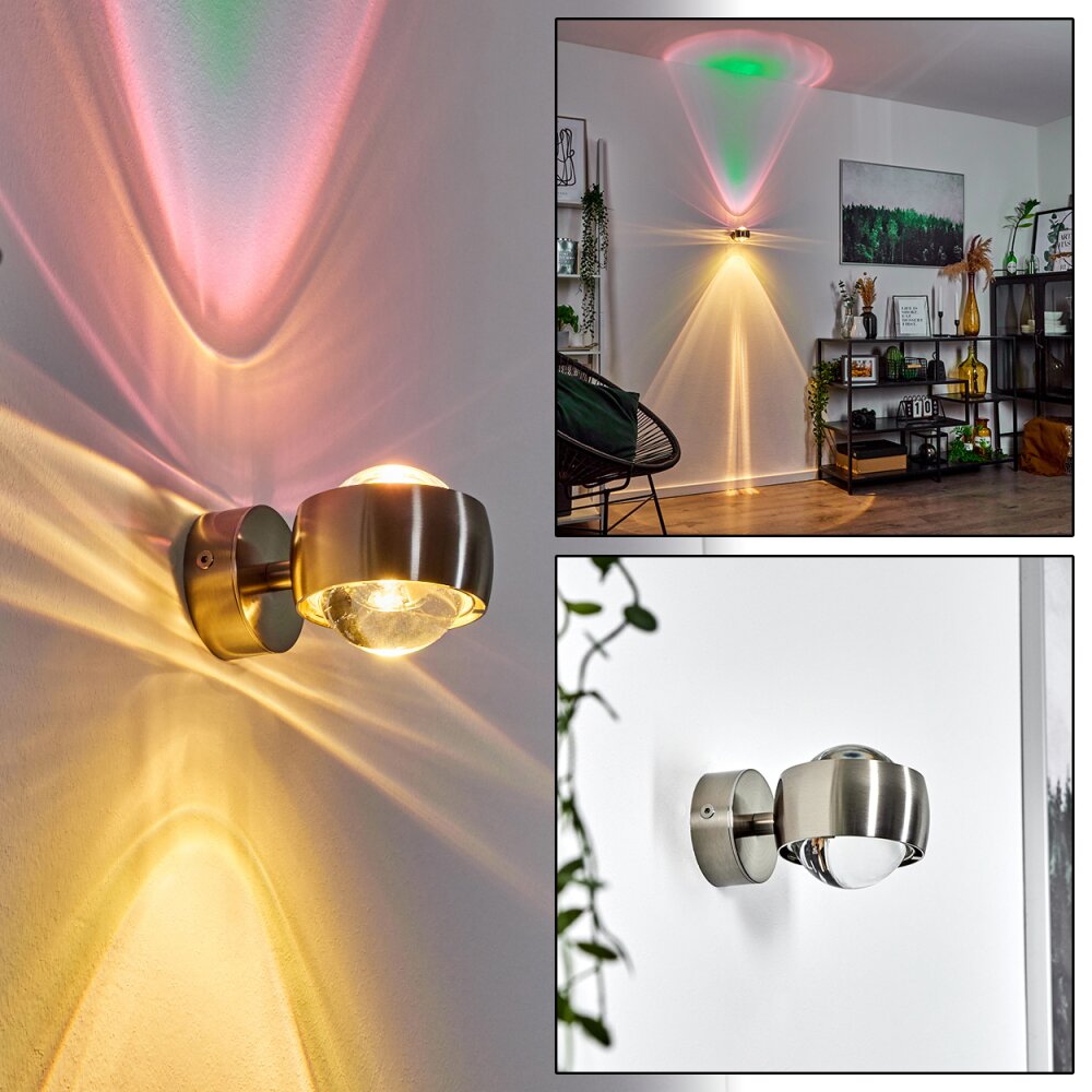 Applique murale Sapri Nickel mat, 1 lumière main product photo
