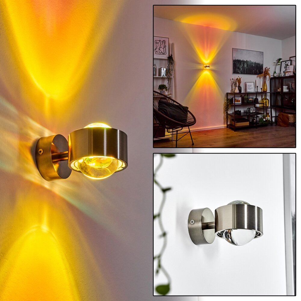 Applique murale Sapri Nickel mat, 1 lumière main product photo