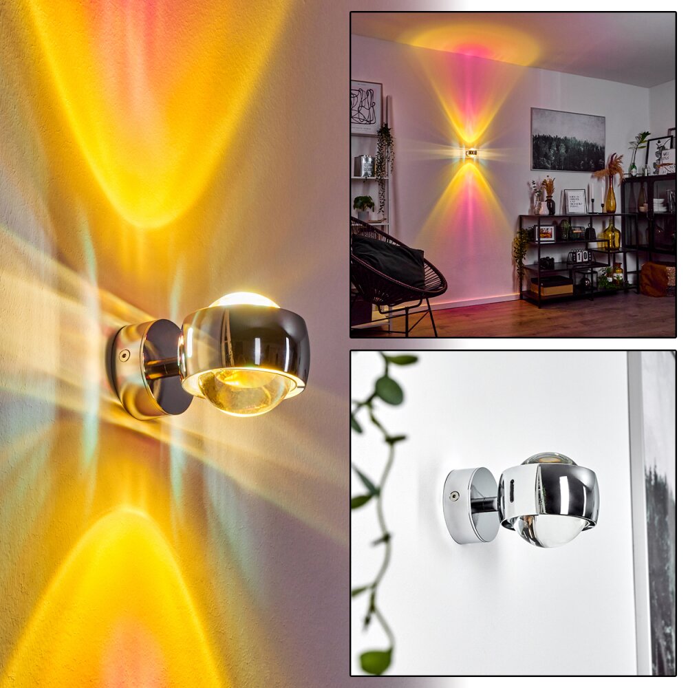 Applique murale Sapri Chrome, 1 lumière main product photo