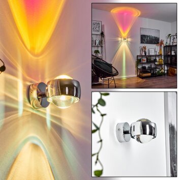 Applique murale Sapri Chrome, 1 lumière Applique murale Sapri Chrome, 1 lumière