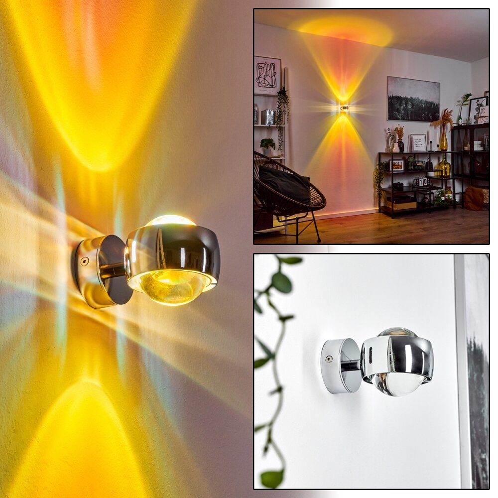Applique murale Sapri Chrome, 1 lumière main product photo