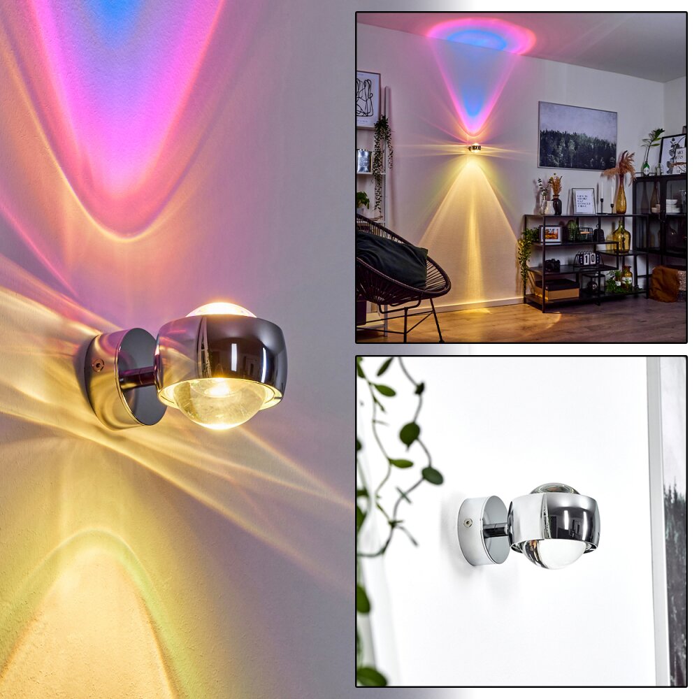 Applique murale Sapri Chrome, 1 lumière main product photo