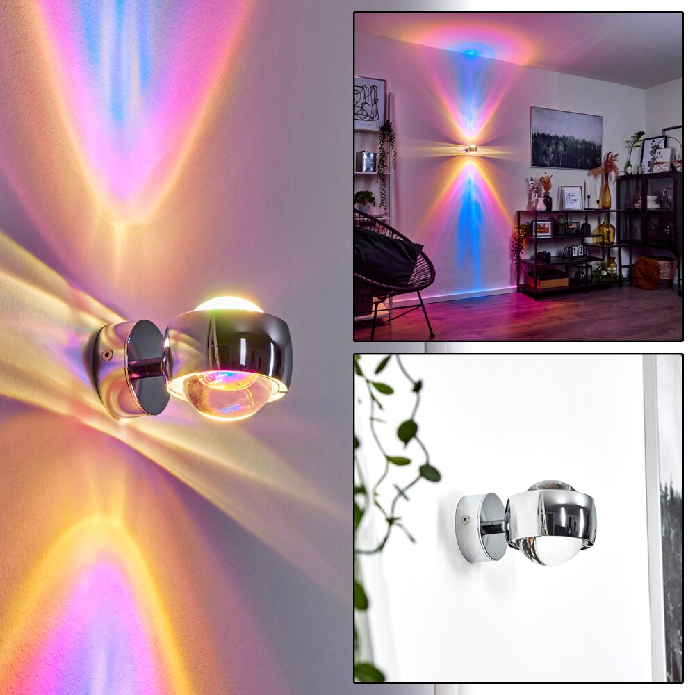 Applique murale Sapri Chrome, 1 lumière main product photo