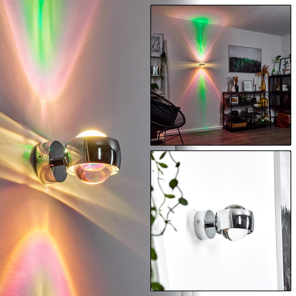 Applique murale Sapri Chrome, 1 lumière main product photo