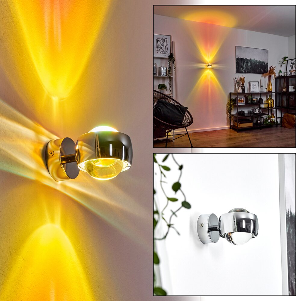 Applique murale Sapri Chrome, 1 lumière main product photo