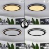 Plafonnier  Audrieu LED Noir, Blanc, 2 lumières