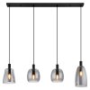 Suspension Globo GARRI Noir, 4 lumières
