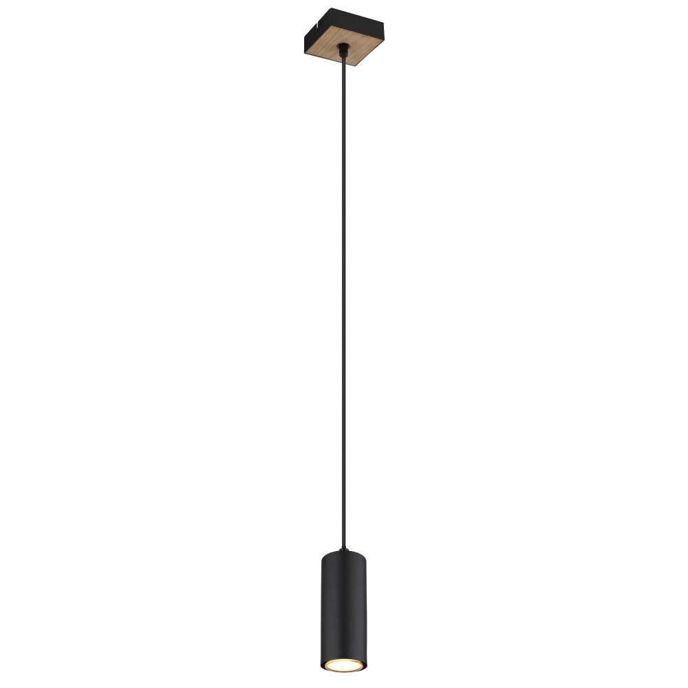 Suspension Globo ROBBY Couleur bois, Noir, 1 lumière main product photo